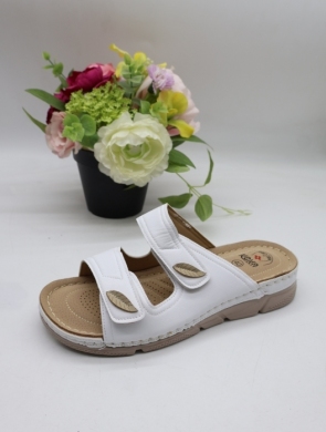 Klapki damskie na płaskim (36-41) 29787-2 WHITE
