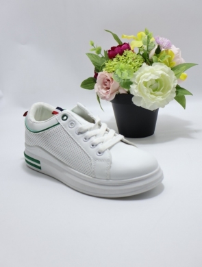 Buty sportowe damskie na płaskim (36-41) D235-313 WH/GREEN