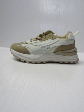 Buty sportowe damskie na płaskim (36-41) 23093 BEIGE