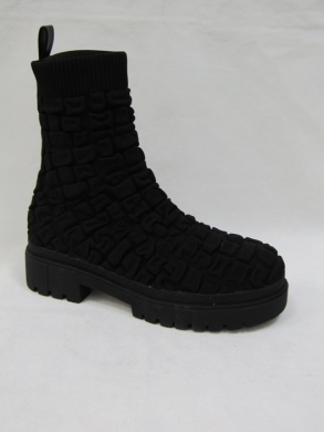 Kozaki damskie na płaskim (36-41) NS268 BLACK