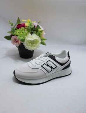 Buty sportowe damskie na płaskim (36-41) D251-31 WH/BL