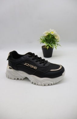 Buty sportowe damskie na płaskim (36-41) B2062 BLACK