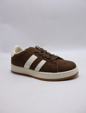 Buty sportowe damskie na płaskim (36-41) EV-526 BROWN