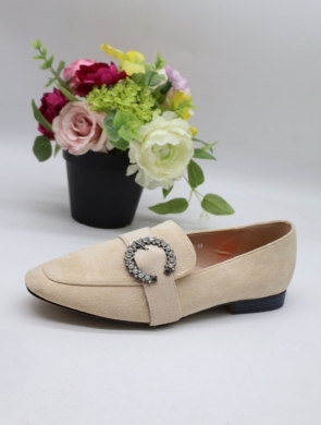 Mokasyny damskie na płaskim (36-41) M-603 BEIGE