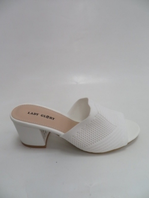 Klapki damskie na obcasie (36-41) RL27 WHITE