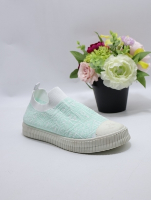 Tenisówki damskie (36-41) HS-9 GREEN/WHITE