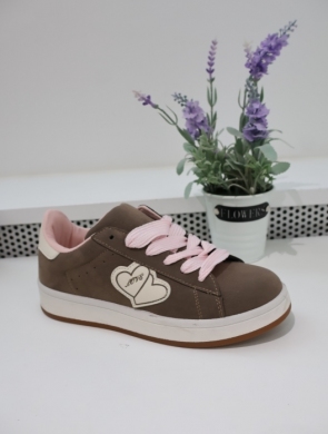 Buty sportowe damskie na płaskim (36-41) C3013 KHAKI