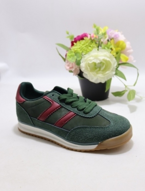 Buty sportowe damskie na płaskim (36-41) C3097 GREEN