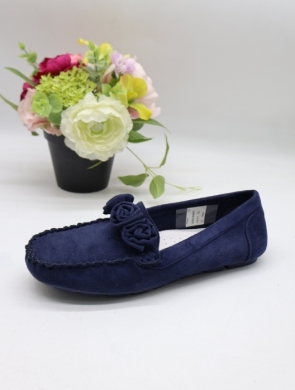 Mokasyny damskie na płaskim (36-41) 0582 NAVY