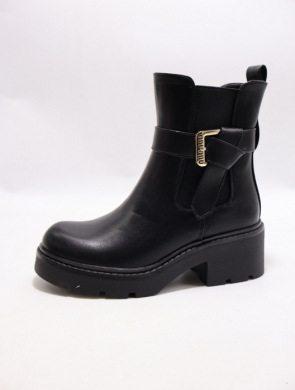 Botki damskie ocieplane na obcasie (36-41) AM7525 BLACK