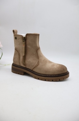 Botki damskie na płaskim (36-41) 1986-26 BEIGE