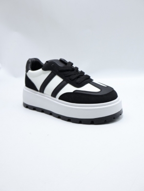 Buty sportowe damskie na płaskim (36-41) 88201 BLACK