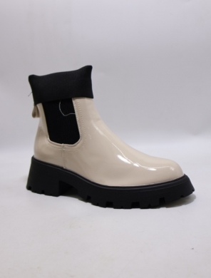 Botki damskie na płaskim (37-41) 925M BEIGE