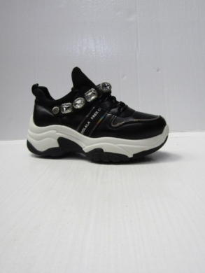 Buty sportowe damskie na płaskim (36-41) KS-1258 BLACK