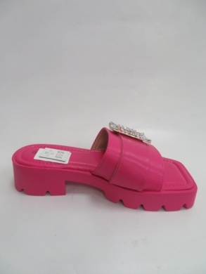 Klapki damskie na obcasie (36-41) SS135 FUCHSIA