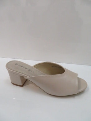 Klapki damskie na obcasie (36-41) GD-FL1332 L.BEIGE