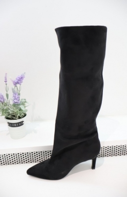Kozaki damskie na szpilce (36-41) WZ20 BLACK