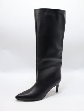Kozaki damskie ocieplane na szpilce (36-41) CLS-573 BLACK
