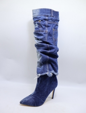 Kozaki damskie na szpilce (36-41) SXX-6 DBLUE