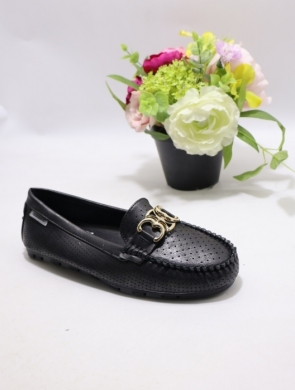 Mokasyny damskie na płaskim (36-41) 3617 BLACK