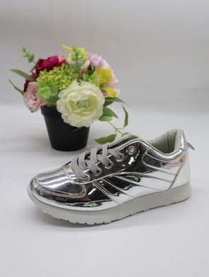Buty sportowe damskie na płaskim (36-41) 4040 SILVER