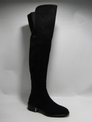 Kozaki damskie ocieplane na płaskim (36-41) H173-1 BLACK