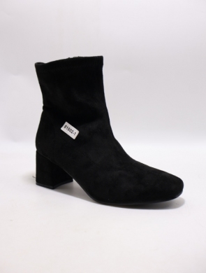 Botki damskie ocieplane na obcasie (36-41) L007 BLACK