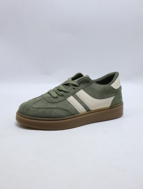 Buty sportowe damskie na płaskim (36-41) AA77 GREEN