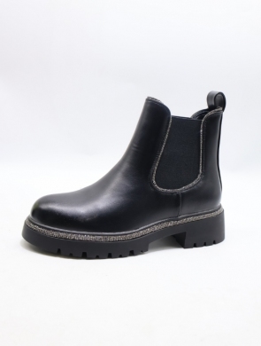 Botki damskie na płaskim (36-41) 9550A BLACK