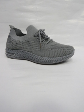 Buty sportowe damskie na płaskim (37-42) N1519 GREY