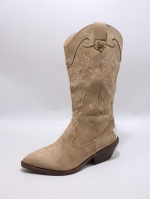 Kozaki damskie na obcasie (36-41) M1511 KHAKI