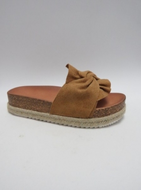 Klapki damskie na koturnie (36-41) DF852 CAMEL