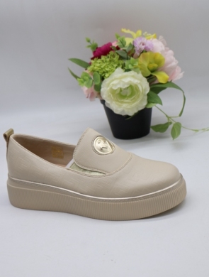 Półbuty damskie na płaskim (36-41) 6856 BEIGE