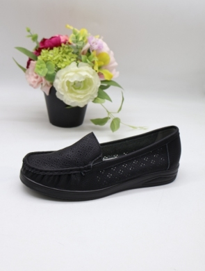 Mokasyny damskie na płaskim (36-41) 9196 BLACK