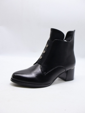 Botki damskie ocieplane na obcasie (36-41) YCC-153 BLACK