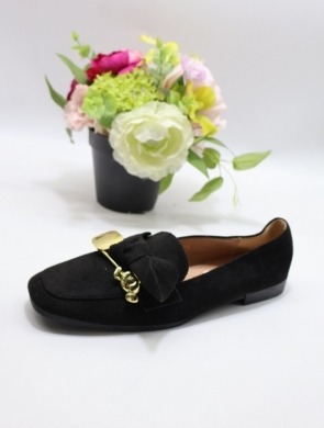 Mokasyny damskie na płaskim (36-41) 8063 BLACK
