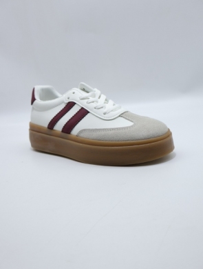 Buty sportowe damskie na płaskim (36-41) BK263 WINE