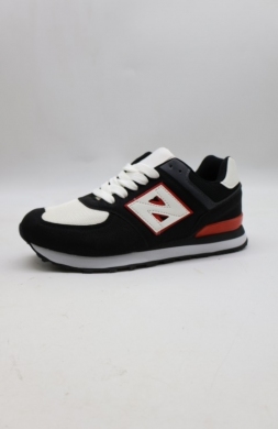 Buty sportowe damskie na płaskim (36-41) DNB6-5 WH/BL