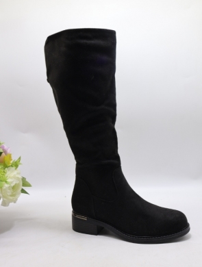 Kozaki damskie ocieplane na obcasie (36-41) H2420A BLACK