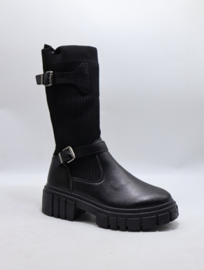 Botki damskie na płaskim (36-41) BK188 BLACK