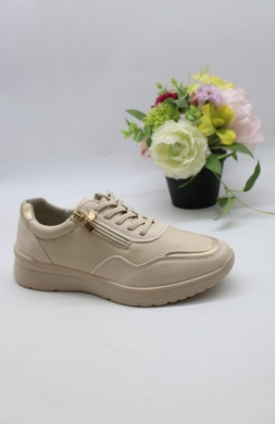 Buty sportowe damskie na płaskim (36-41) BA611 BEIGE