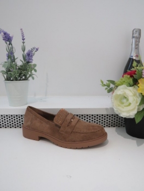 Mokasyny damskie na płaskim (36-41) 77-480 KHAKI