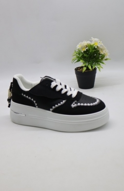 Buty sportowe damskie na płaskim (36-41) 6863 BLACK