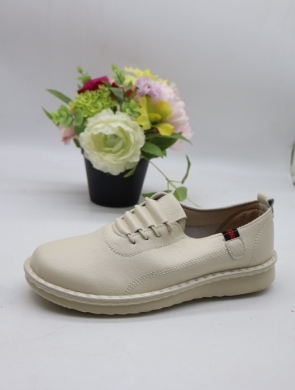 Półbuty damskie na płaskim (36-42) 25107-4 BEIGE
