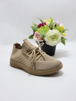 Buty sportowe damskie na płaskim (36-41) BK25 KHAKI