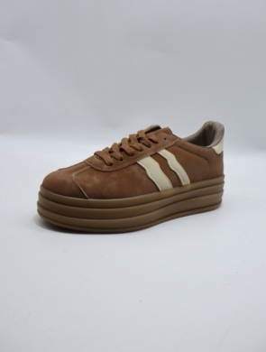 Buty sportowe damskie na płaskim (36-41) 203 BROWN