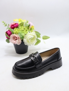 Mokasyny damskie na płaskim (36-42) 26105-1 BLACK