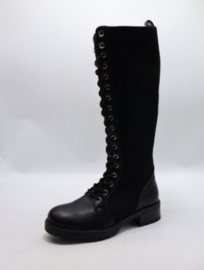Kozaki damskie na płaskim (36-41) JRX-90 BLACK