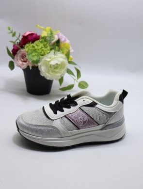 Buty sportowe damskie na płaskim (36-41) 0-1681 SILVER