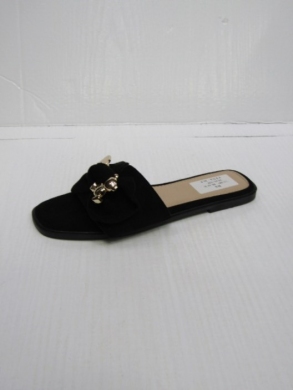 Klapki damskie na płaskim (36-41) LS587 BLACK